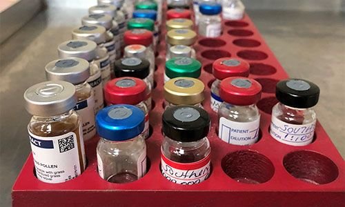 Prueba para detectar alergias